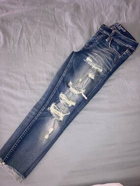 American Eagle Outfitters Dark Blue Jegging Crop